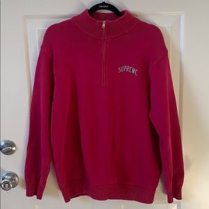 Pink supreme pullover sweater